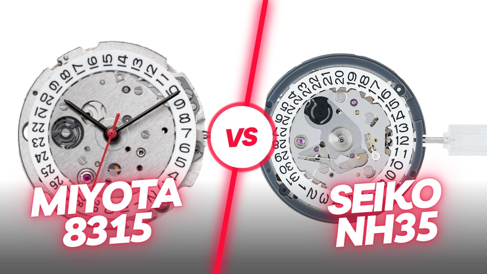 Miyota 8315 vs Seiko SII NH35