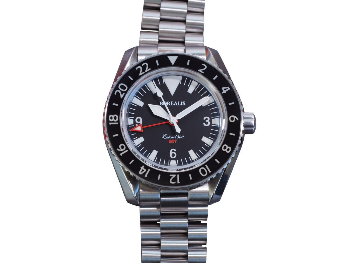 Borealis Estoril 300 GMT Black Dial Big Triangle No Date Version I1