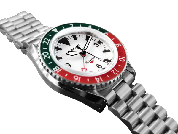 Borealis Estoril 300 GMT Lumed Dial Portugal Red Green Bezel Big Triangle No Date Version F1