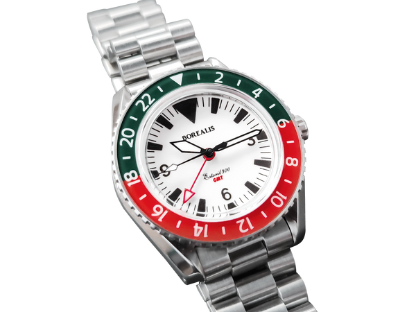 Borealis Estoril 300 GMT Lumed Dial Portugal Red Green Bezel Big Triangle No Date Version F1