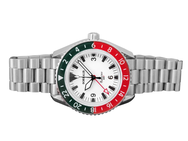 Borealis Estoril 300 GMT Lumed Dial Portugal Red Green Bezel Big Triangle No Date Version F1