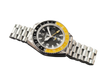 Borealis Estoril 300 GMT Black Dial Arabic Numbers Date Yellow Bezel Version A