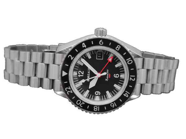 Borealis Estoril 300 GMT Black Dial Arabic Numbers Date Version I