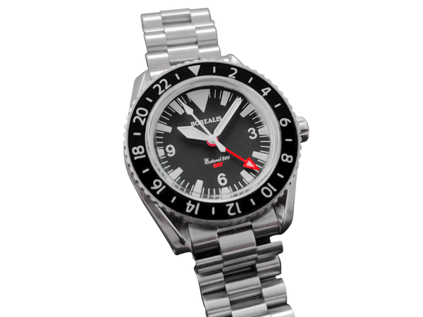 Borealis Estoril 300 GMT Black Dial Big Triangle No Date Version I1