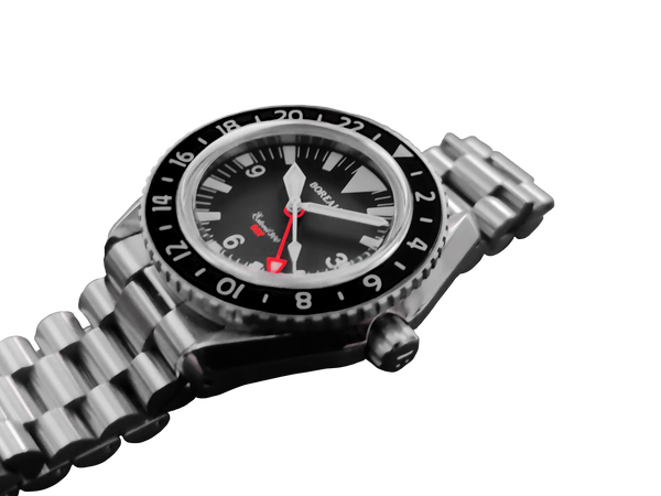 Borealis Estoril 300 GMT Black Dial Big Triangle No Date Version I1