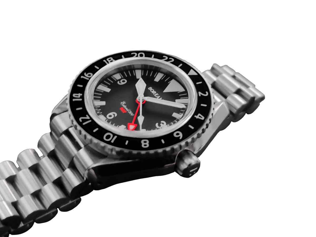 Borealis Estoril 300 GMT Black Dial Big Triangle No Date Version I1