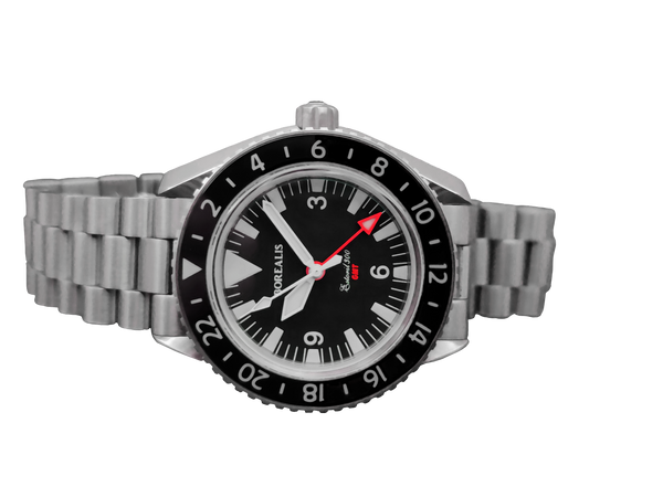 Borealis Estoril 300 GMT Black Dial Big Triangle No Date Version I1