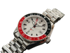 Borealis Estoril 300 GMT Lumed Dial Arabic Numbers Date Black Red Bezel Version J