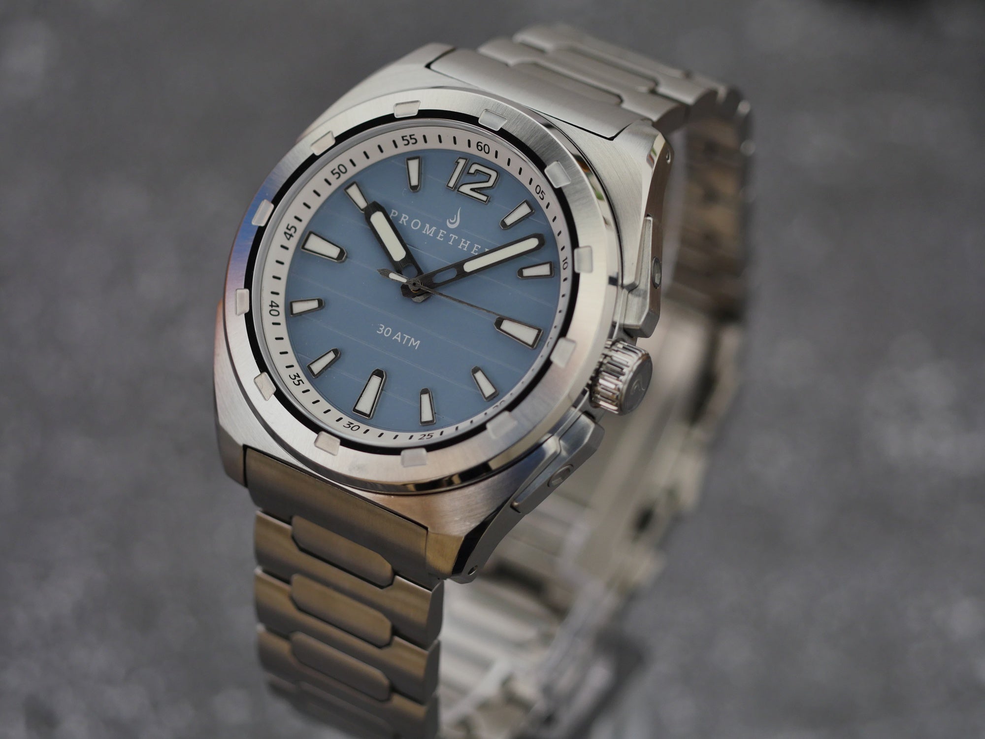 Prometheus Blue Prometheus Jamanta Pastel Blue Dial No Date Miyota 9039 - Borealis ...
