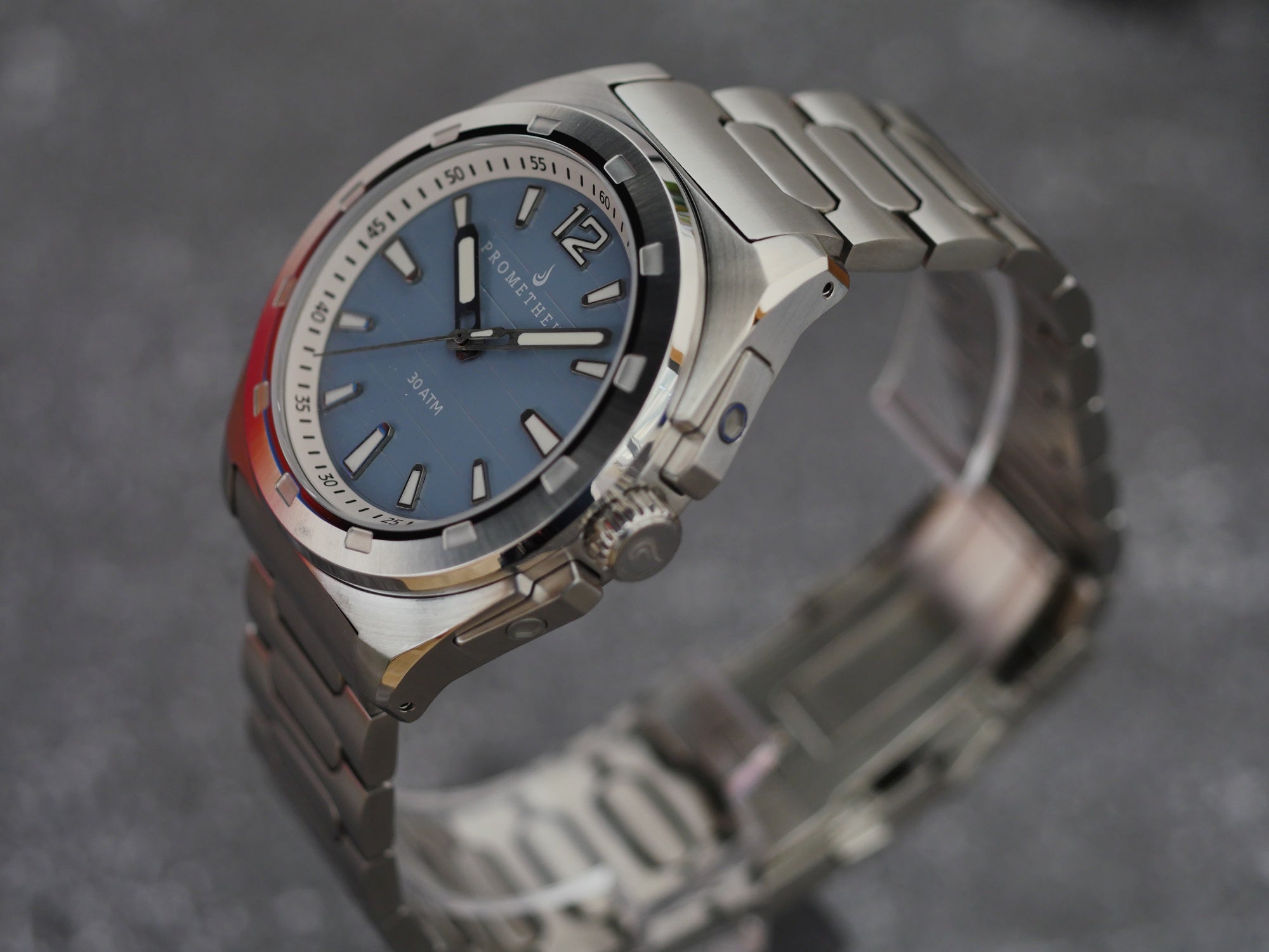 Prometheus Blue Prometheus Jamanta Pastel Blue Dial No Date Miyota 9039 - Borealis ...