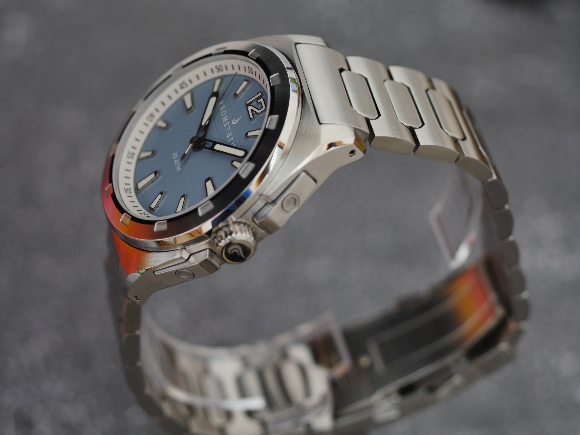 Prometheus Blue Prometheus Jamanta Pastel Blue Dial No Date Miyota 9039 - Borealis ...