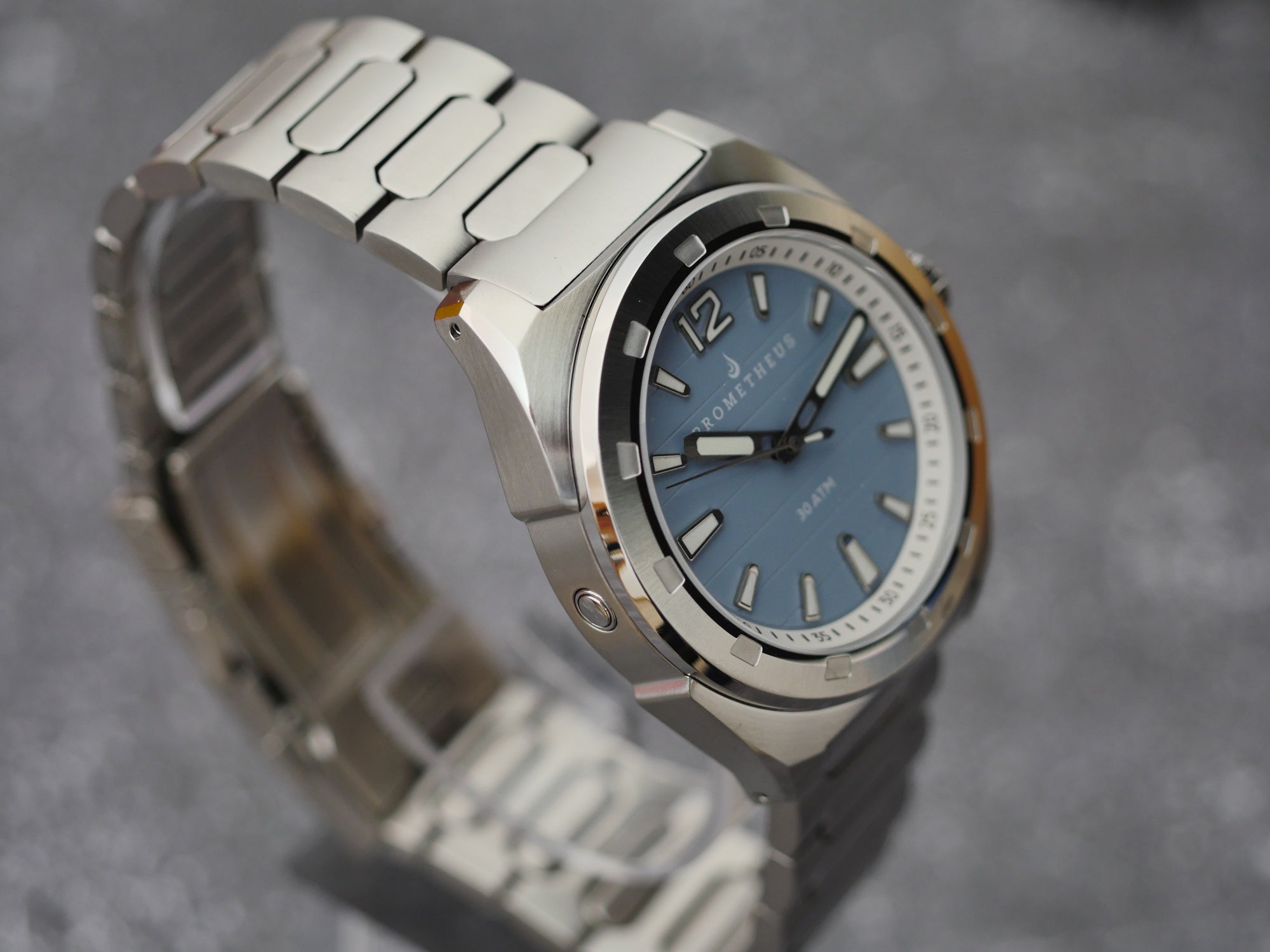 Prometheus Blue Prometheus Jamanta Pastel Blue Dial No Date Miyota 9039 - Borealis ...