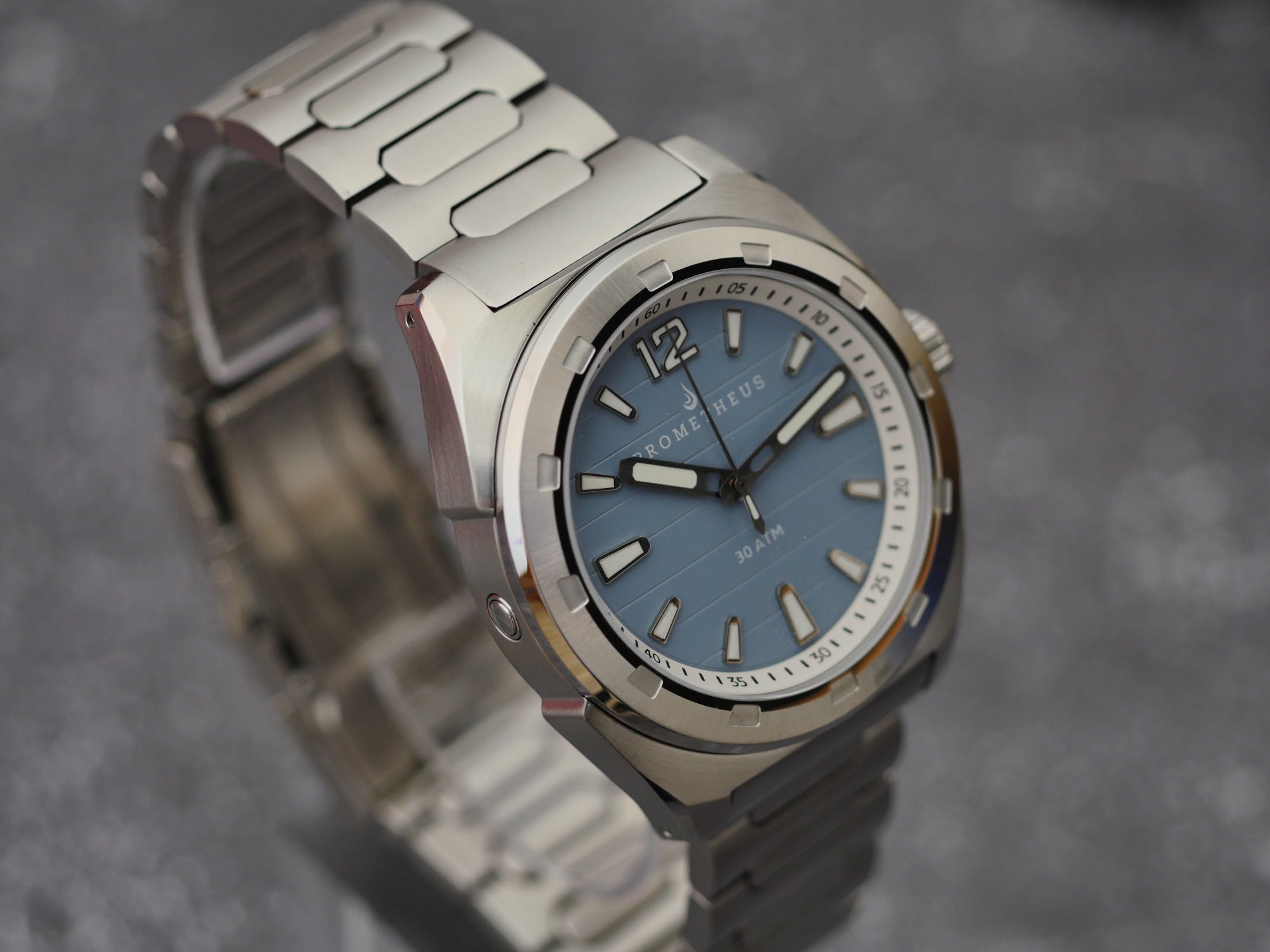 Prometheus Blue Prometheus Jamanta Pastel Blue Dial No Date Miyota 9039 - Borealis ...