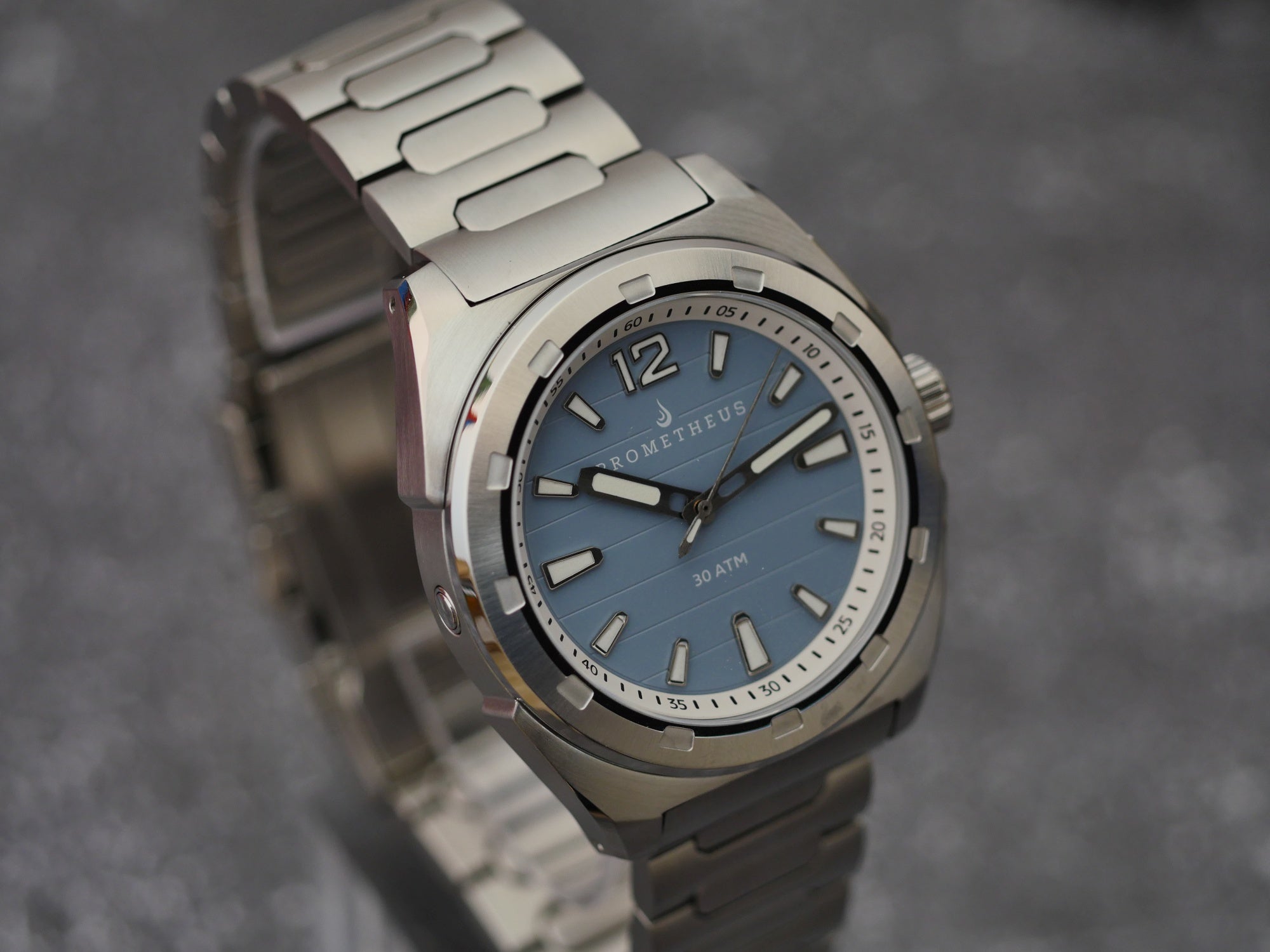 Prometheus Blue Prometheus Jamanta Pastel Blue Dial No Date Miyota 9039 - Borealis ...