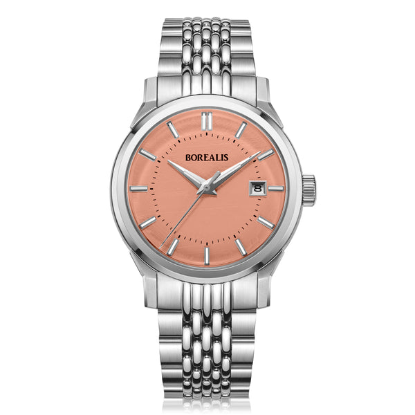 Borealis Lusitano Salmon Dial - Borealis Watch Company
