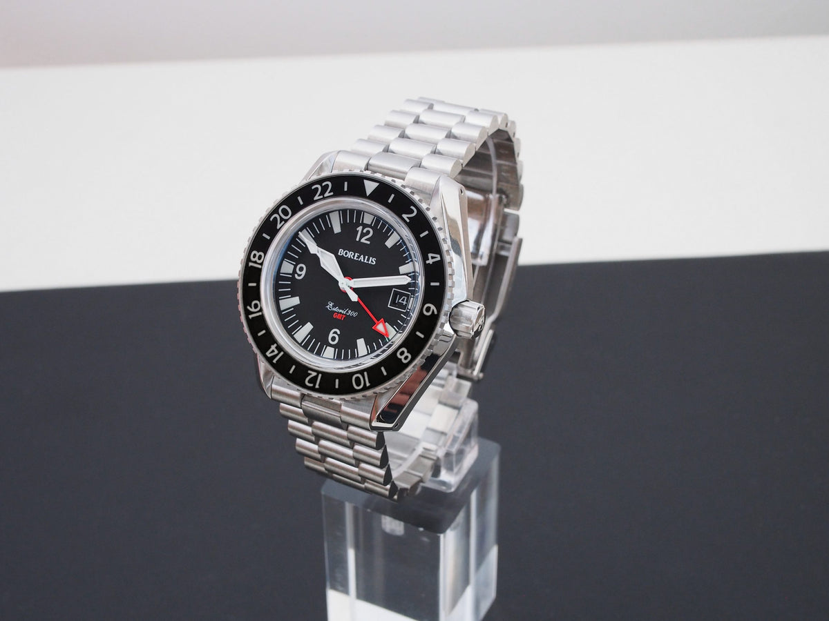 Borealis Estoril 300 GMT Black Dial Arabic Numbers Date Version I