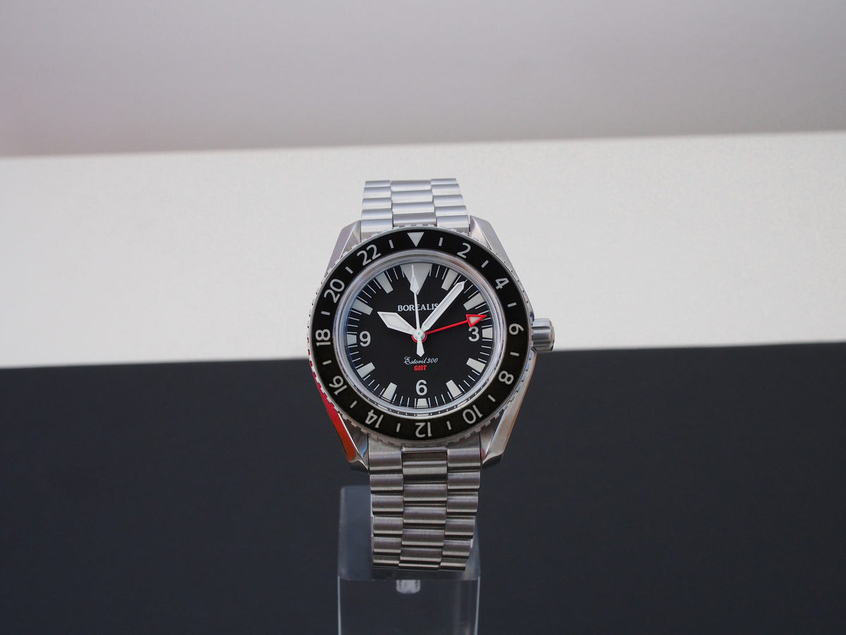 Borealis Estoril 300 GMT Black Dial Big Triangle No Date Version I1
