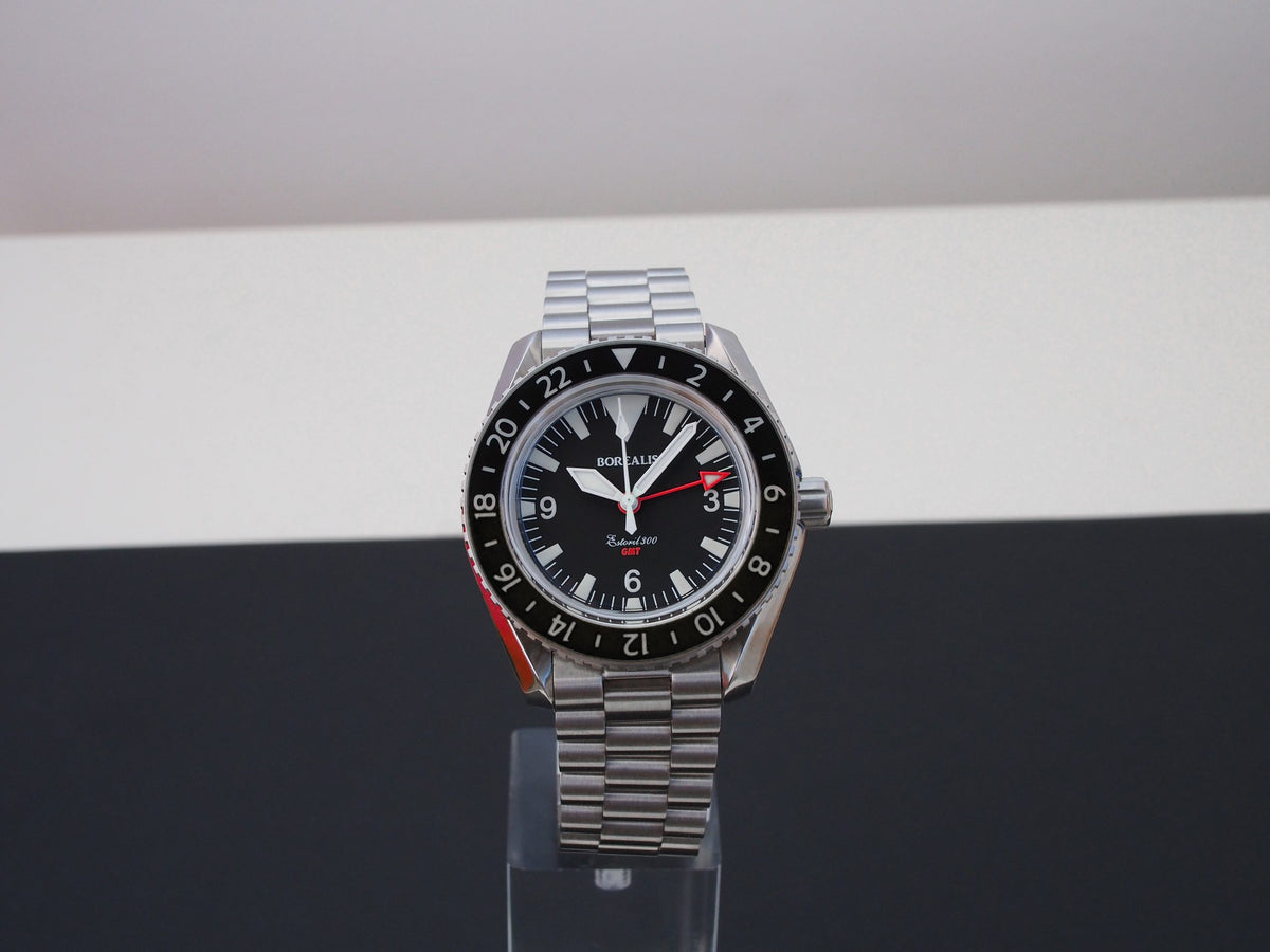 Borealis Estoril 300 GMT Black Dial Big Triangle No Date Version I1