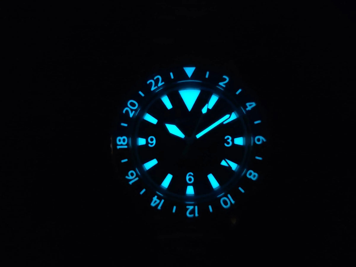 Borealis Estoril 300 GMT Blue Turquoise Dial Big Triangle Version H1