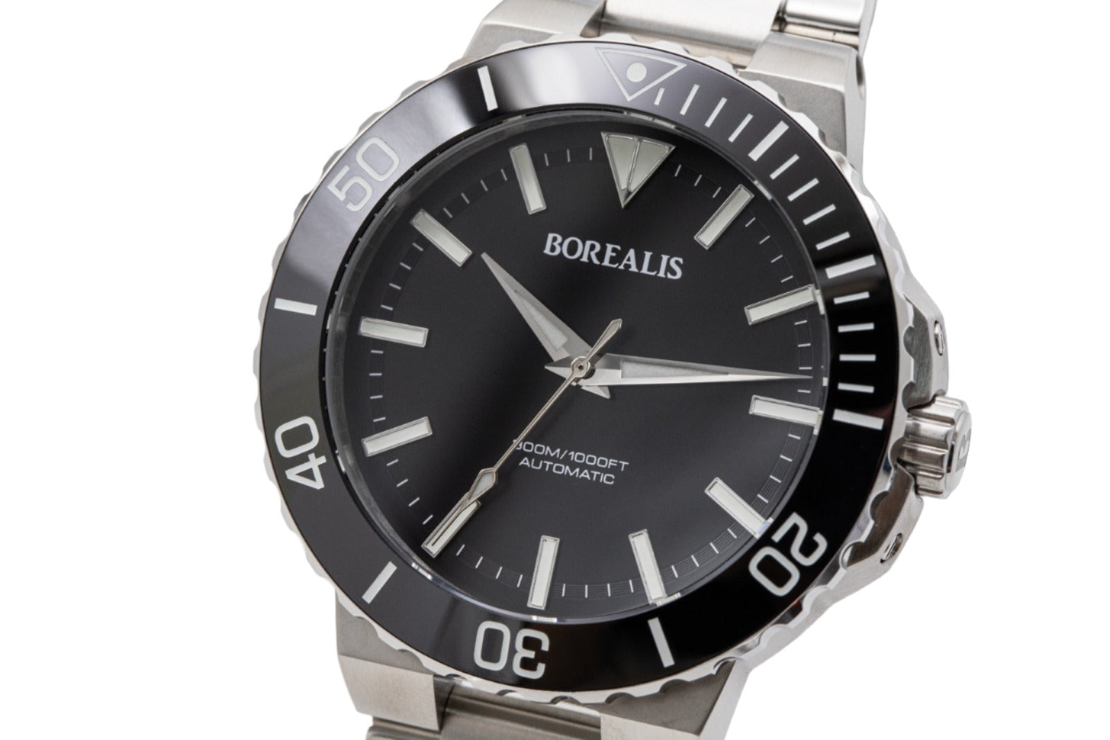 Pre Order Borealis Caloura 300M Black Sunburst Dial No Date
