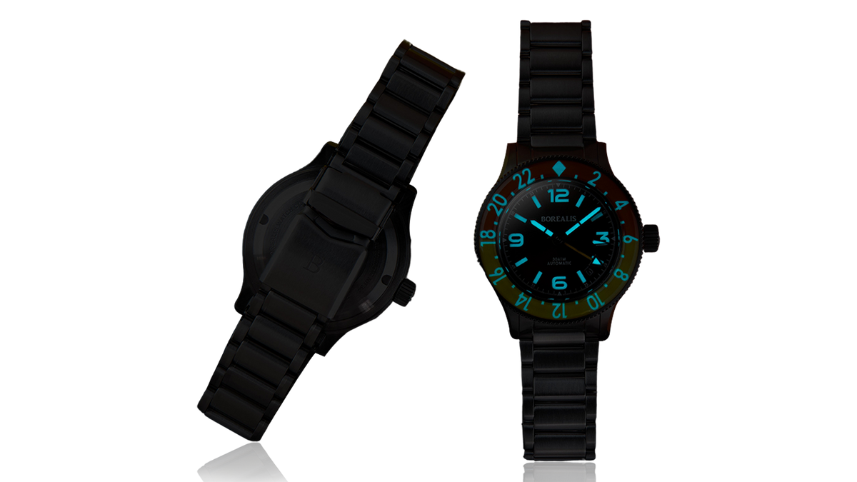 Borealis Sea Storm MK2 GMT Version BG Coffee Bezel Date