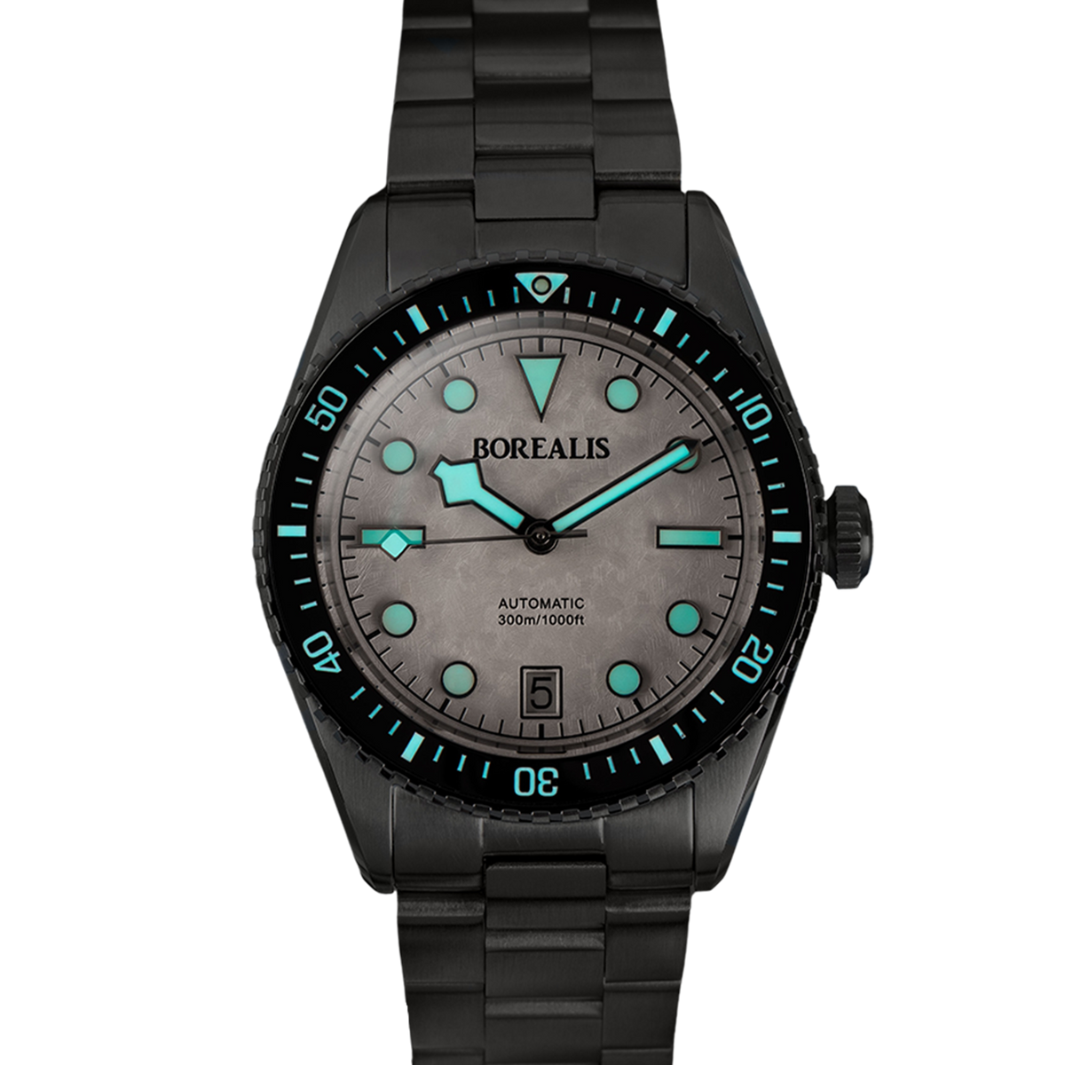 Borealis Bull Shark V2 White Dial Snowflake Hands Date Miyota 9015 BBSV2BE