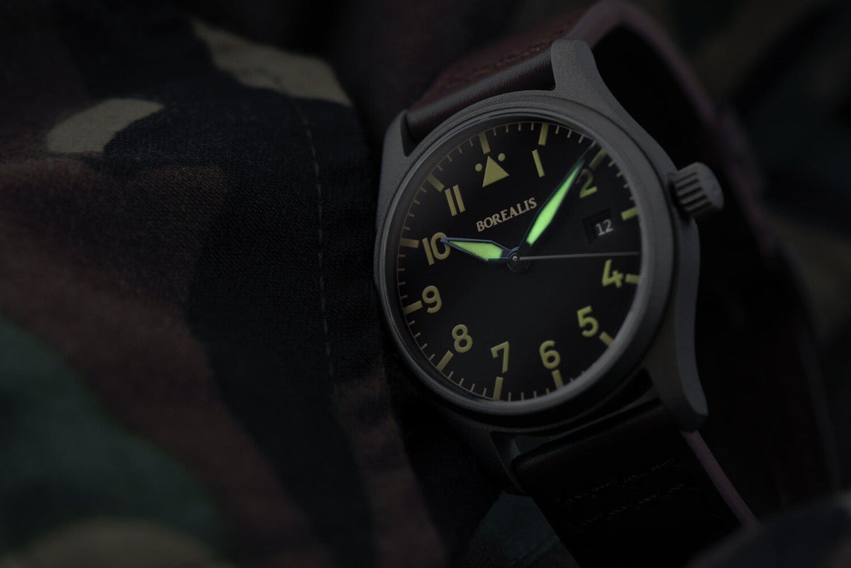Borealis Icarus Cerakote Pilot Watch
