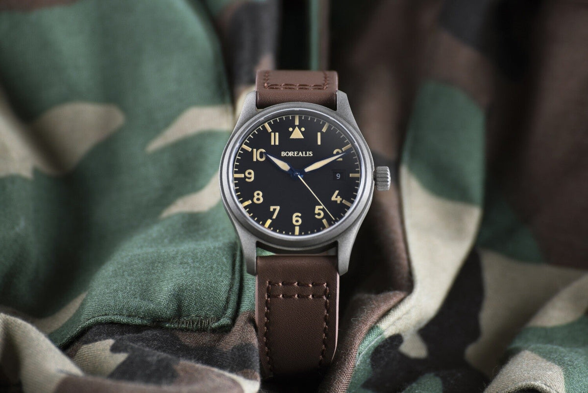 Borealis Icarus Cerakote Pilot Watch