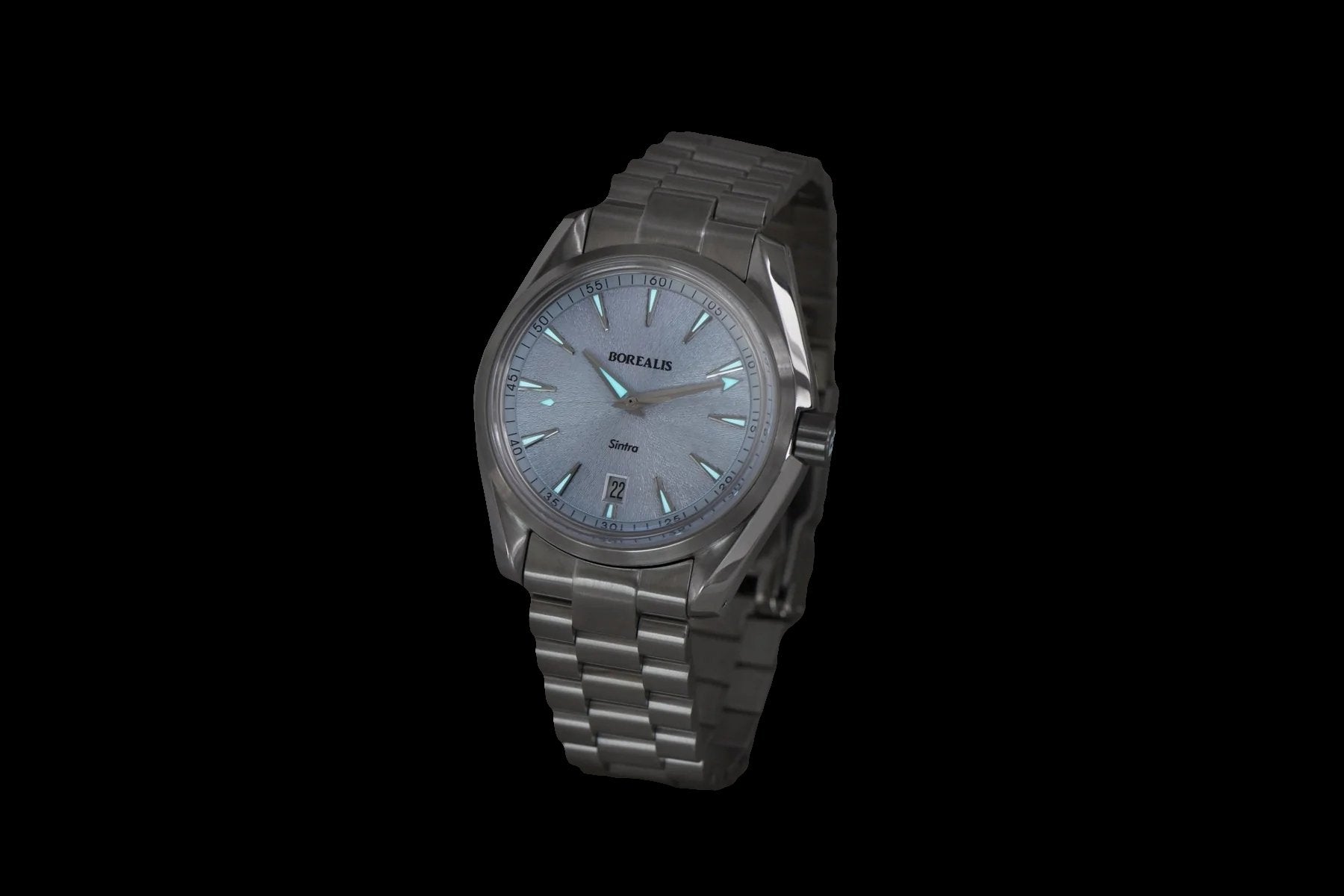 Pre-Order: Borealis Sintra Light Blue Sunray dial date Miyota 9015