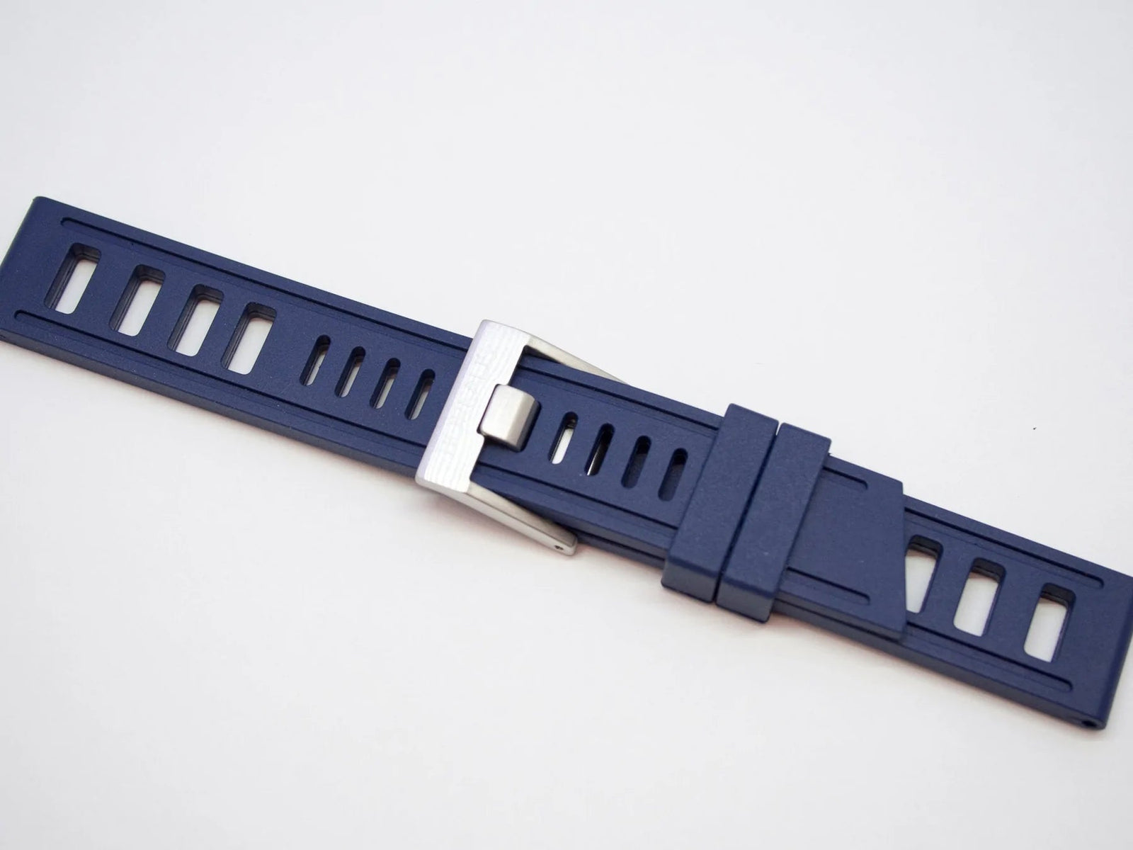 Borealis Vulcanized Rubber Strap 24mm Blue - Borealis Watch Company