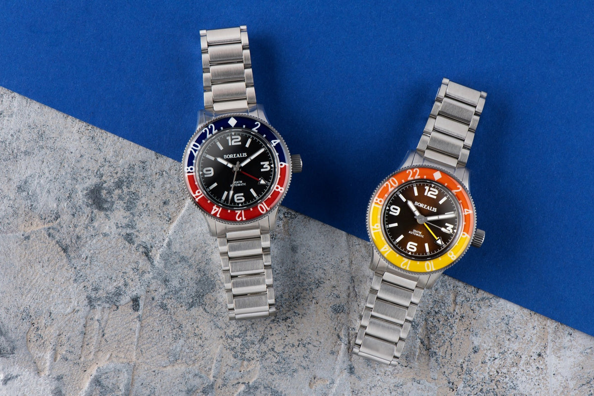 Pre-Order Borealis Sea Storm MK2 GMT Version AA1 Pepsi Bezel No Date - Borealis Watch Company