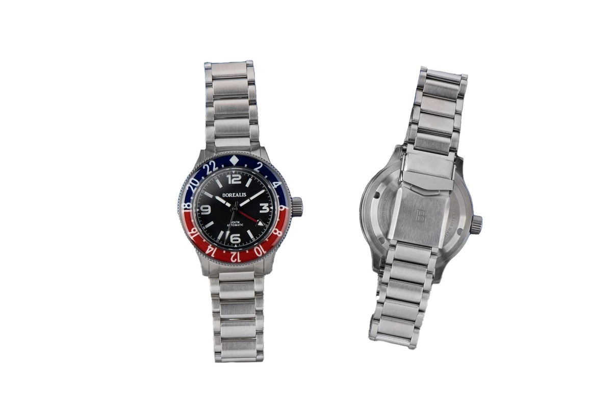 Pre-Order Borealis Sea Storm MK2 GMT Version AA1 Pepsi Bezel No Date - Borealis Watch Company