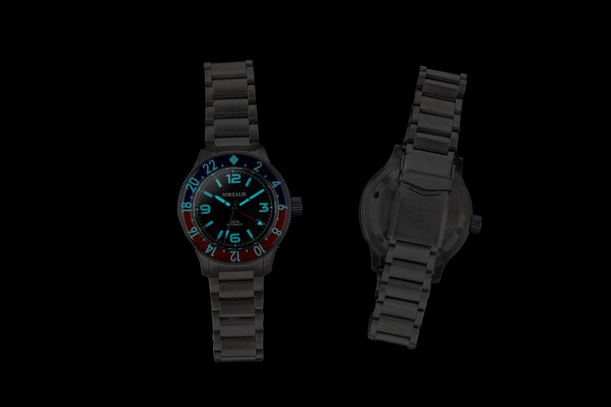 Pre-Order Borealis Sea Storm MK2 GMT Version AA1 Pepsi Bezel No Date - Borealis Watch Company