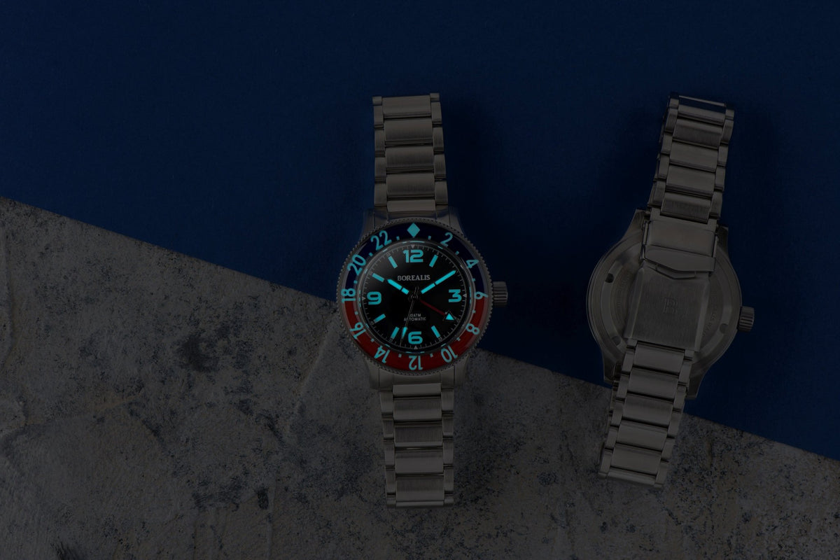 Pre-Order Borealis Sea Storm MK2 GMT Version AA1 Pepsi Bezel No Date - Borealis Watch Company