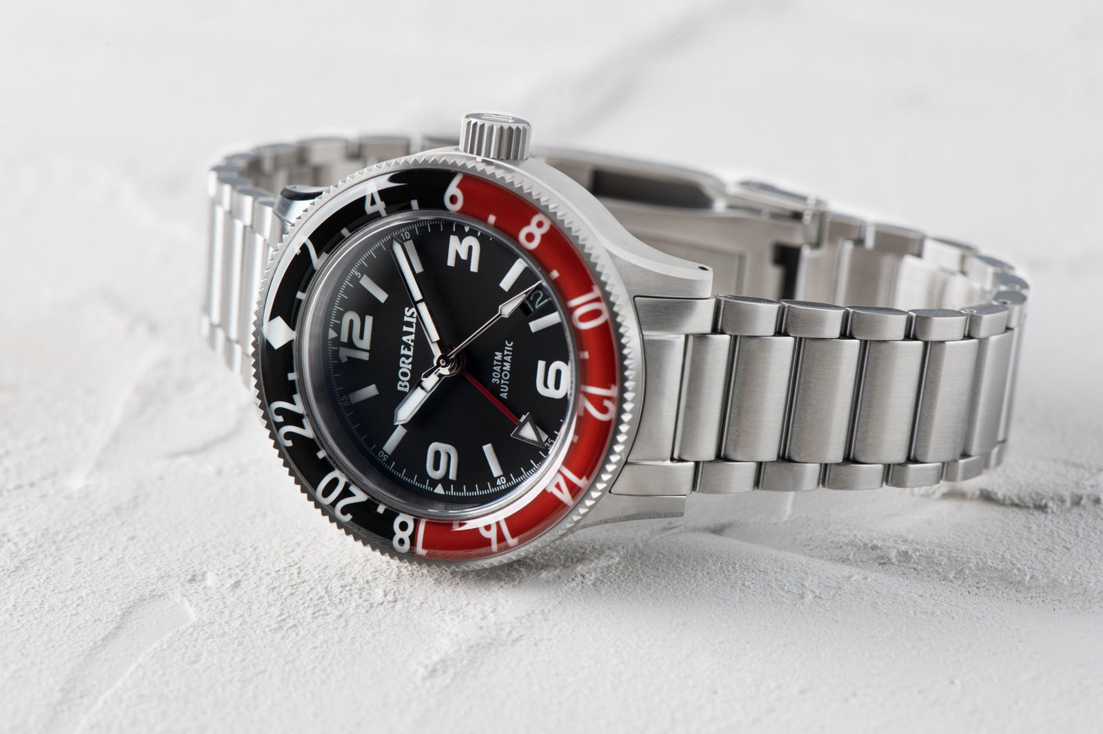 Pre-Order Borealis Sea Storm MK2 GMT Version AB Coke Bezel Date - Borealis Watch Company