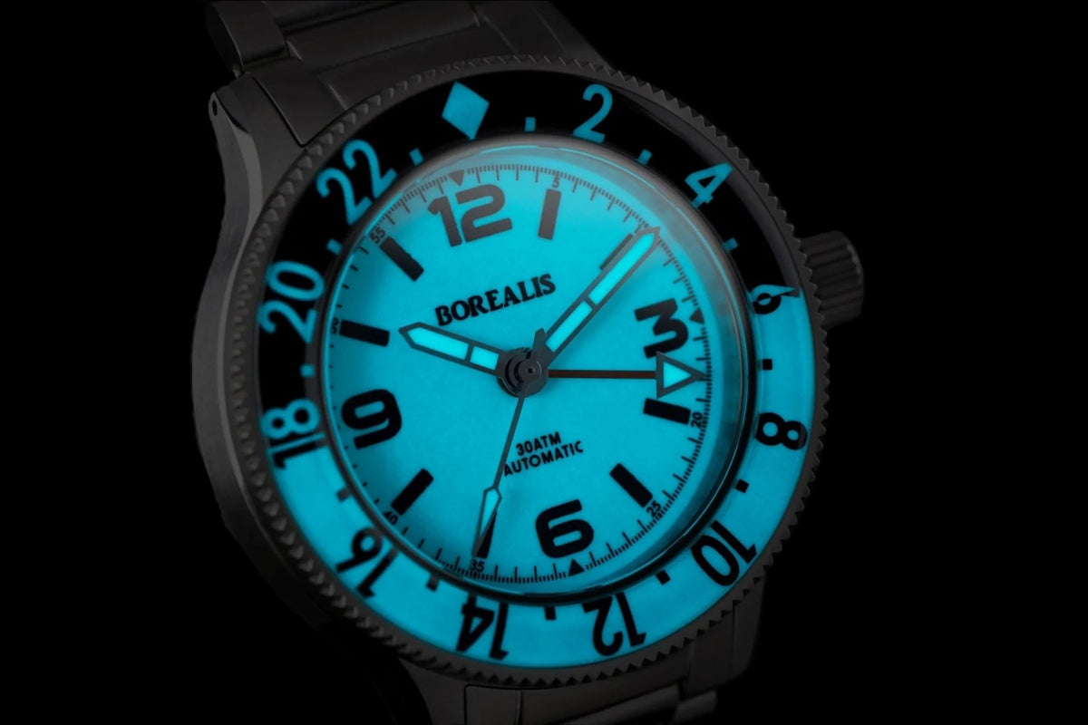 Pre-Order Borealis Sea Storm MK2 GMT Version BE1 Panda Bezel No Date - Borealis Watch Company